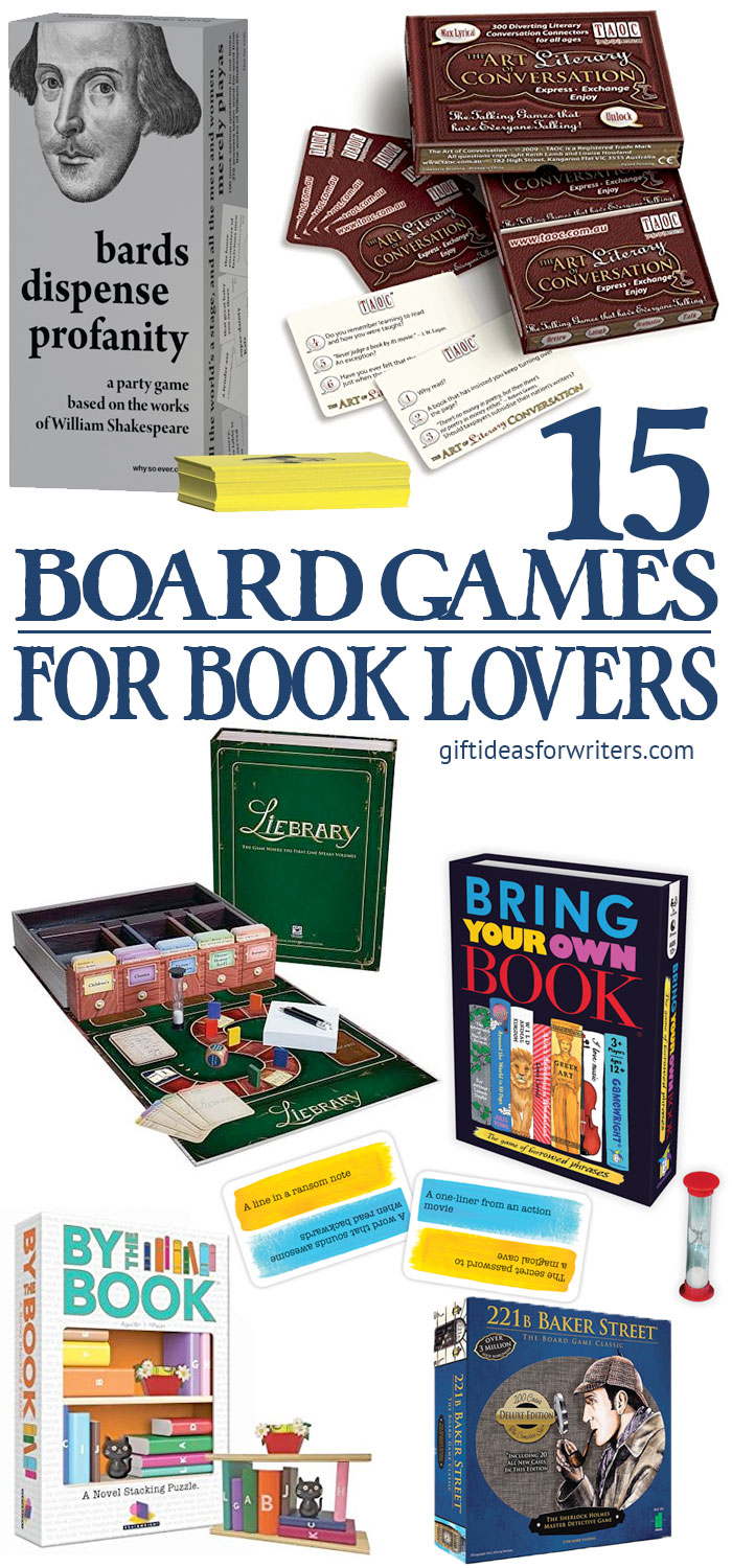 15 Board Games for Book Lovers Pin