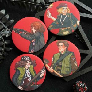 Stranger Things Character Pinback Buttons