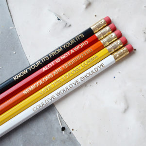 Grammar Pencils - Gifts for English Teachers