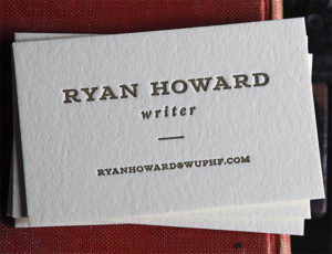 Writer Business Cards