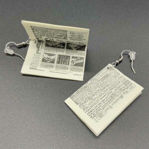 Newspaper Earrings - Reporter Gifts
