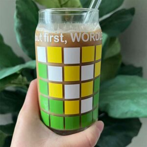 Wordle Beer Can Glass Gift Idea