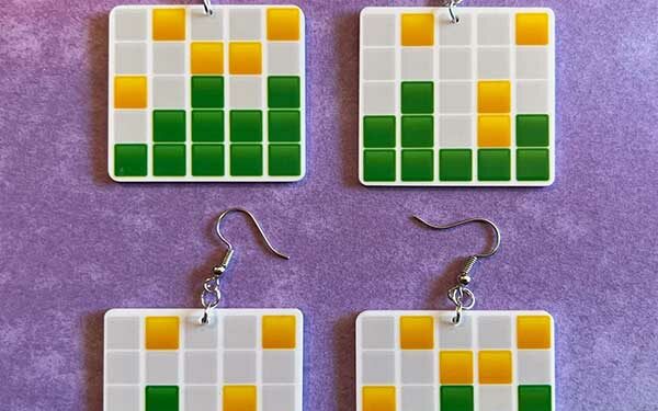 Wordle Game Earrings Gift Ideas